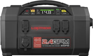 Lokithor Jumpstarter AW401 + 10 BAR Luchtcompressor + 13 BAR Waterpomp - 12V - Startvermogen 2500A - Powerbank - Zaklamp