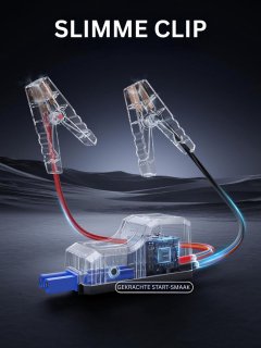 Wat vinden we goed aan de Jumpstarter met Compressor - Startkabels - Starthulp voor Auto - Accubooster - Grijs