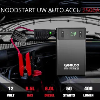 Startkabels Met Accu - Jumpstarter Voor Auto - Starthulp