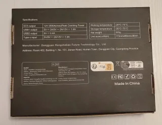 Jump Starter 4000 A voor Auto en Motor | Starthulp 12V met LED en USB 3.0