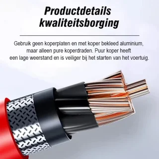 EAFC Jumpstarter 12V voor Auto – 10000 mAh /1000A – Starthulp met Forcestart, LED-scherm & Powerbank – Incl Zaklamp & Opbergkoffer - zwart