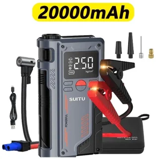 20000mAh 150PSI Draagbare Auto Springstart Power Bank 12V 5000A