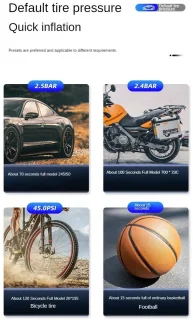 20000mAh 150PSI Draagbare Auto Springstart Power Bank 12V 5000A