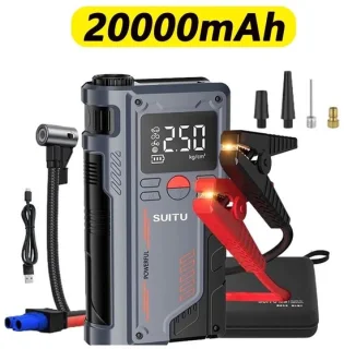 20000mAh 150PSI Draagbare Auto Springstart Power Bank 12V 5000A