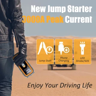 26800mAh Auto Starter Powerbank met Luchtpomp 3000A