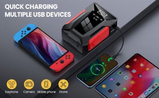 28000mAh Auto Starter Power Bank met Luchtpomp en Batterijbooster