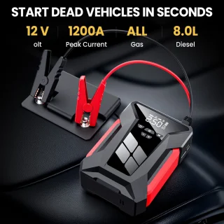 28000mAh Auto Starter Power Bank met Luchtpomp en Batterijbooster