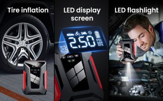28000mAh Auto Starter Power Bank met Luchtpomp en Batterijbooster