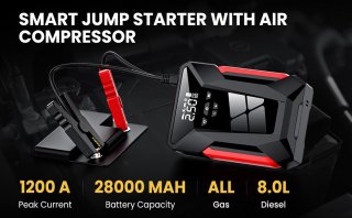 28000mAh Auto Starter Power Bank met Luchtpomp en Batterijbooster