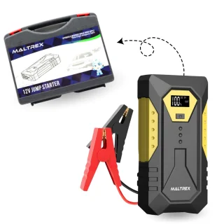 4in1 12V Jumpstarter Starthulp Powerbank LED Zaklamp Opbergkoffer