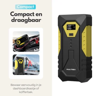 4in1 12V Jumpstarter Starthulp Powerbank LED Zaklamp Opbergkoffer