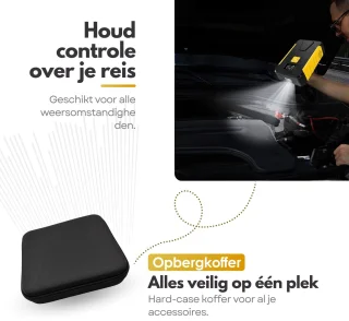 5in1 PREMIUM 12V Jumpstarter & Luchtpomp set