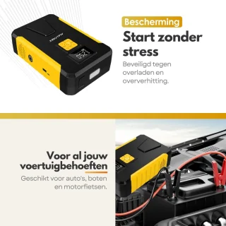 5in1 PREMIUM 12V Jumpstarter & Luchtpomp set