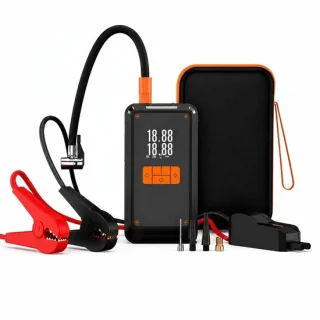 6-in-1 12V 1500A jump starter 10.000mAh met compressor
