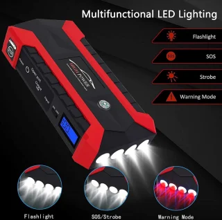 6-in-1 Jumpstarter Auto 12V 20000mAh 600A Met Startkabels