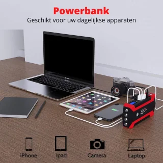 6-in-1 Jumpstarter Auto 12V 20000mAh 600A Met Startkabels