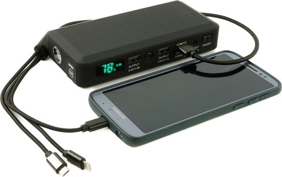 Krachtige en compacte 600A nood-jumpstarter: altijd paraat