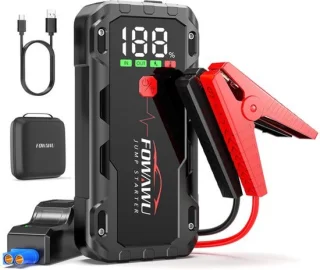 7000 A autoaccu-starthulp, 26800 mAh draagbare auto-accubooster