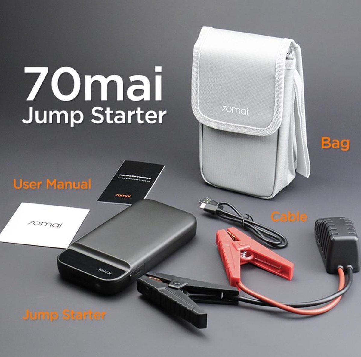 De 70mai 3-in-1 Jump Starter 11100mAh 250A/600A in één oogopslag