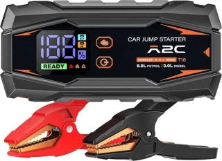 A2C auto accu starter 1500A, 16800 mAh/12V voor benzine 6L/diesel 3L