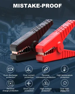 AB SHOP Startbooster Jumpstarter 26800mAh Rood/Zwart
