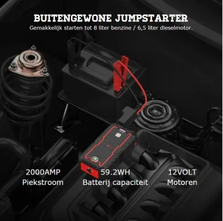 Accu Booster Jumpstarter 12V 2000A