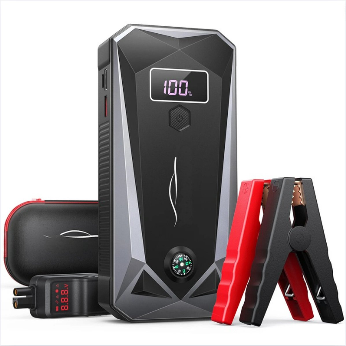 De Accu Booster Jumpstarter 4000A 26800mAh Compact in één oogopslag