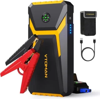 Archi jump starter 2000a – accu – 10.000 mah powerbank – usb-c – led sos
