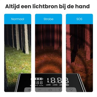 Auronic 12V Jumpstarter met Compressor en Bandenpomp zwart/grijs
