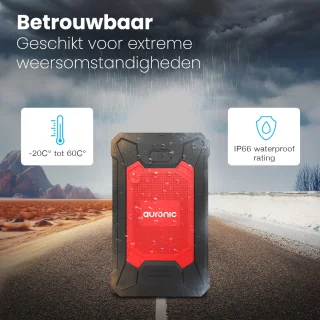 Auronic Jumpstarter 12V 600A 7200mAh Rood/Zwart
