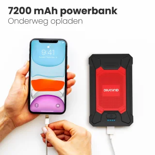 Auronic Jumpstarter 12V 600A 7200mAh Rood/Zwart