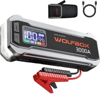 Auto accu booster jumpstarter – 12V voertuig – 4000 mAh lithium-ion batterij – draagbare powerbank