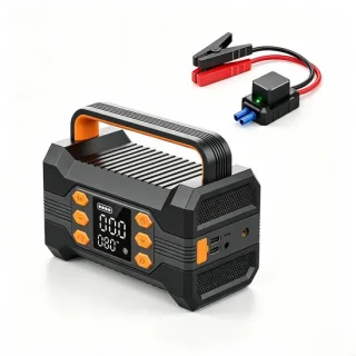 Auto jump starter met luchtcompressor 12V