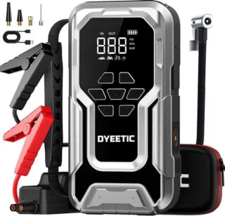 Auto jumpstarter 12 volt met compressor