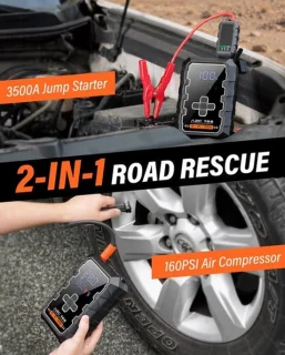 Auto jumpstarter 3500A - 12V voertuig accu starter