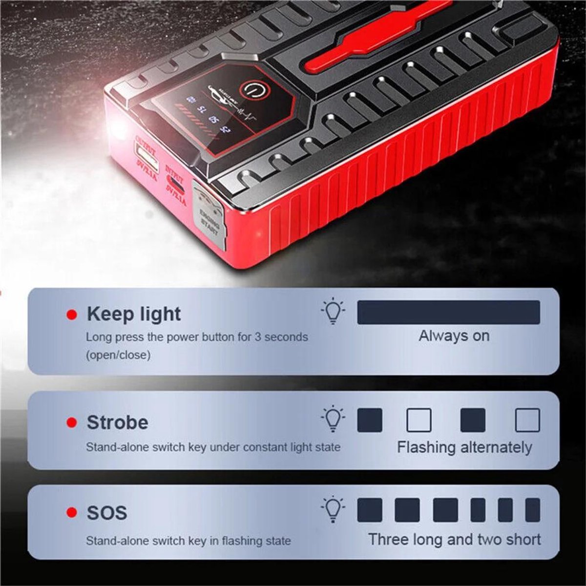 Auto Spring 49800mAh Power Bank & Auto Starter