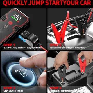 Auto Starthulp Powerbank 23800mAh Jump Starter 5000A 12V