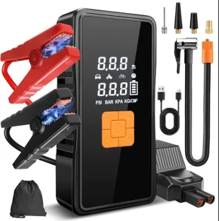 Autoaccu Booster 6000A - 12V Jumpstarter met Compressor