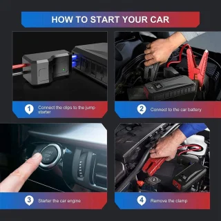 Automotive Alligator Klem Kabels voor 12V Jump Starter