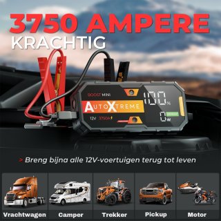 AutoXtreme Boost Mini 3750A 12V Jumpstarter