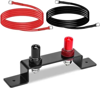 Batterij Jump Post - 49 inch kabel - zwart