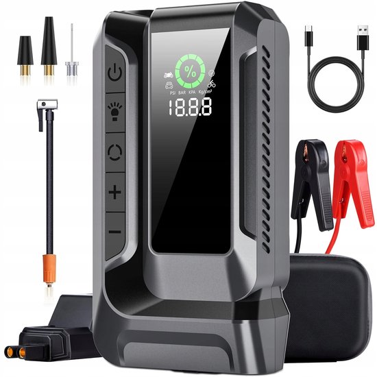 Bedee 12V Auto Starthulp 8000 mAh Zwart review