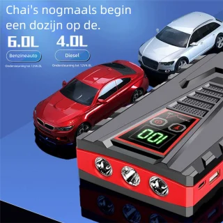 Bedee Auto Jump Starter 6000 mAh met dubbele USB-poorten