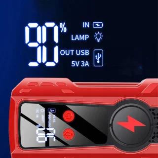 Bedee Auto Jump Starter 99900mAh Rood