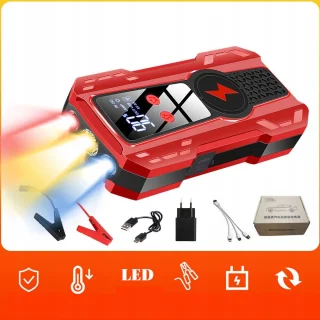 Bedee Auto Jump Starter 99900mAh Rood