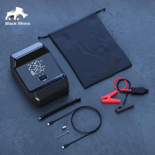 Black Rhino 2-in-1 Jumpstarter met Bandencompressor 1000A 8000mAh