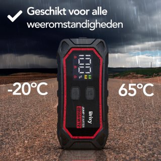 Brixy Jumpstarter Auto 2200A 16000mAh Rood/Zwart