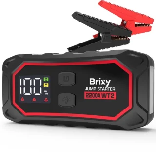 Brixy Jumpstarter Auto 2200A 16000mAh Rood/Zwart
