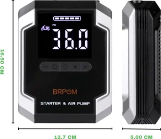 De BRPOM 12V Jumpstarter Starthulp in één oogopslag