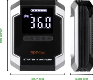 BRPOM 12V Jumpstarter: 3-in-1 noodhulp voor onderweg